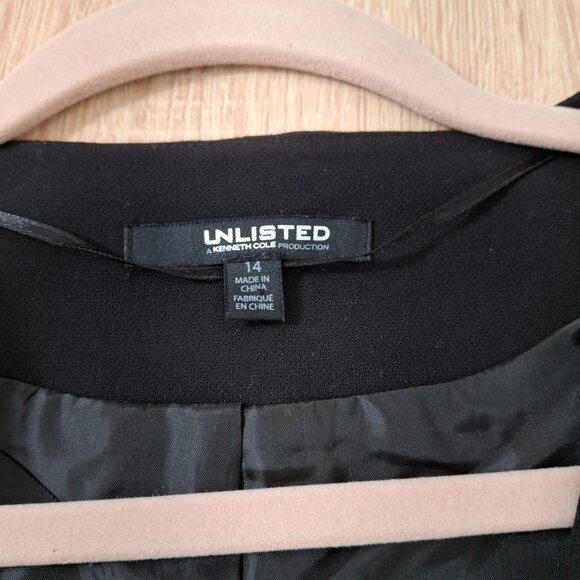 Kenneth Cole Womans Tailored Open Front Career Blazer Jacket Sz 14 Office - Picture 12 of 16